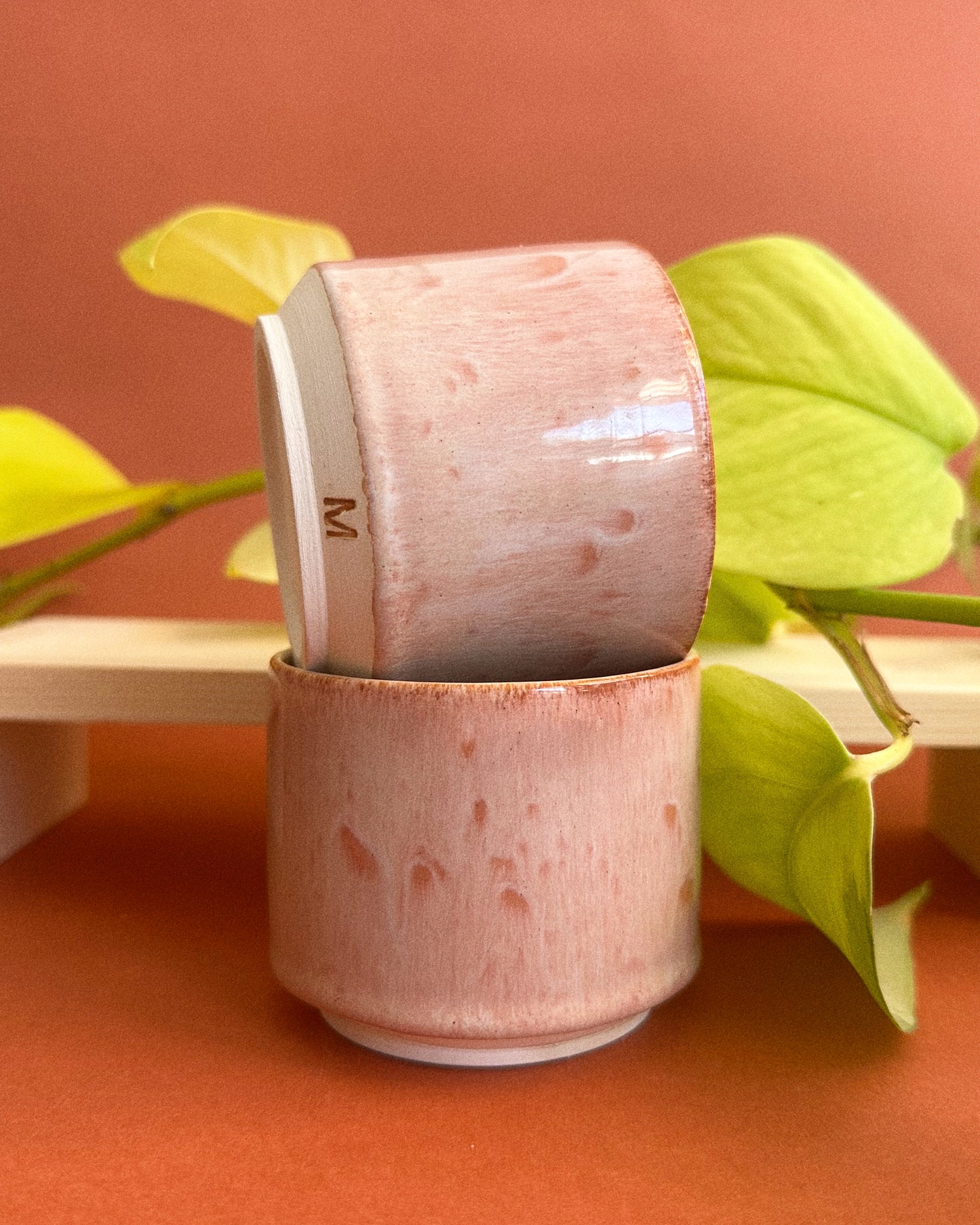 Taza Apilable Rosa