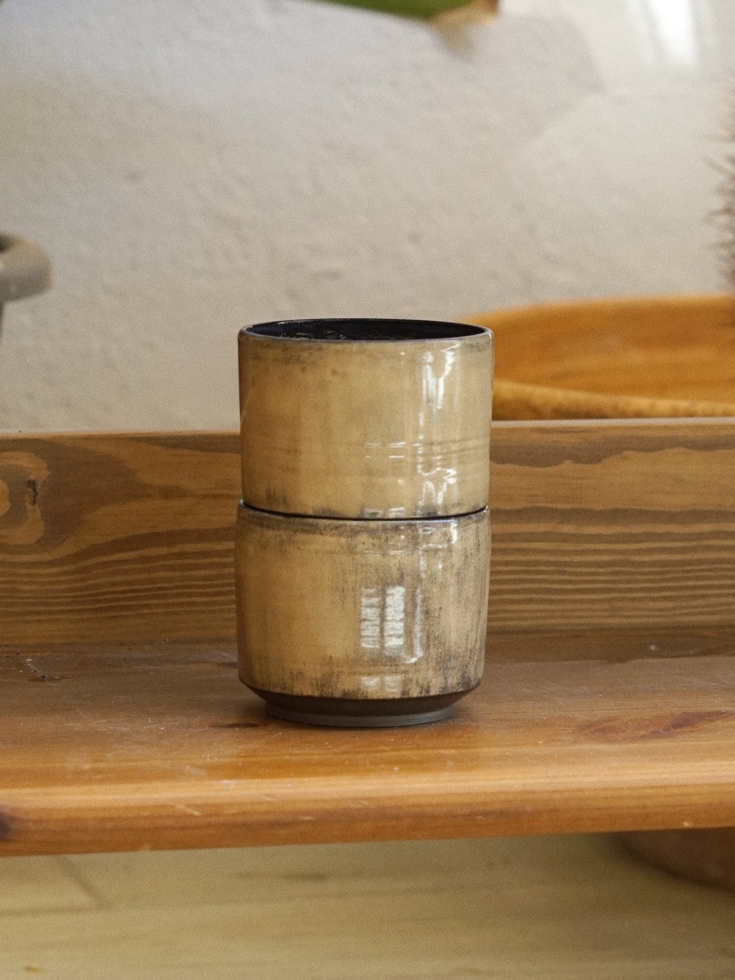 Taza Apilable Beige