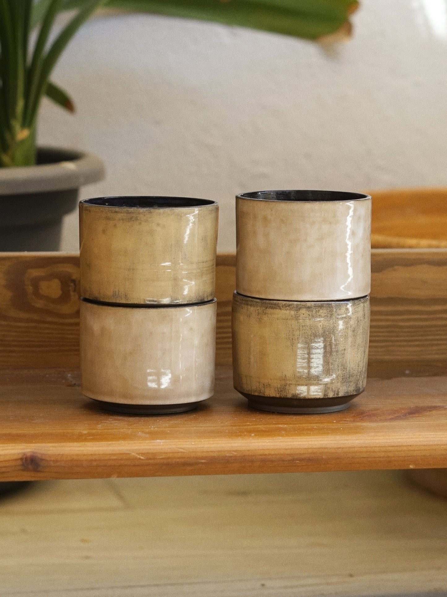 Taza Apilable Beige