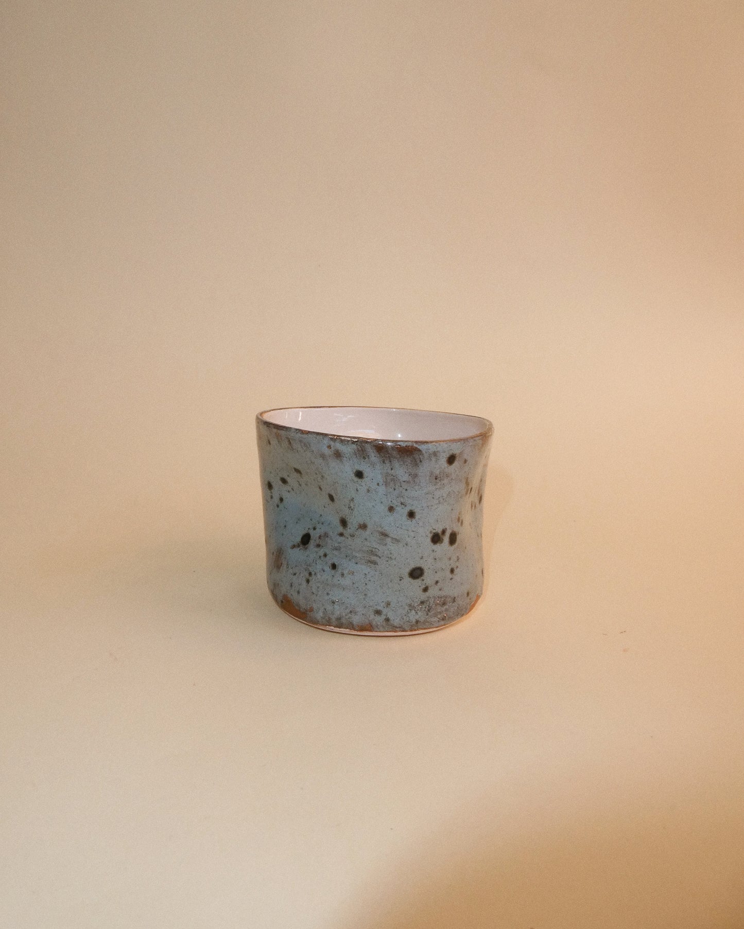 Mini portavelas decorativo cerámica irregular