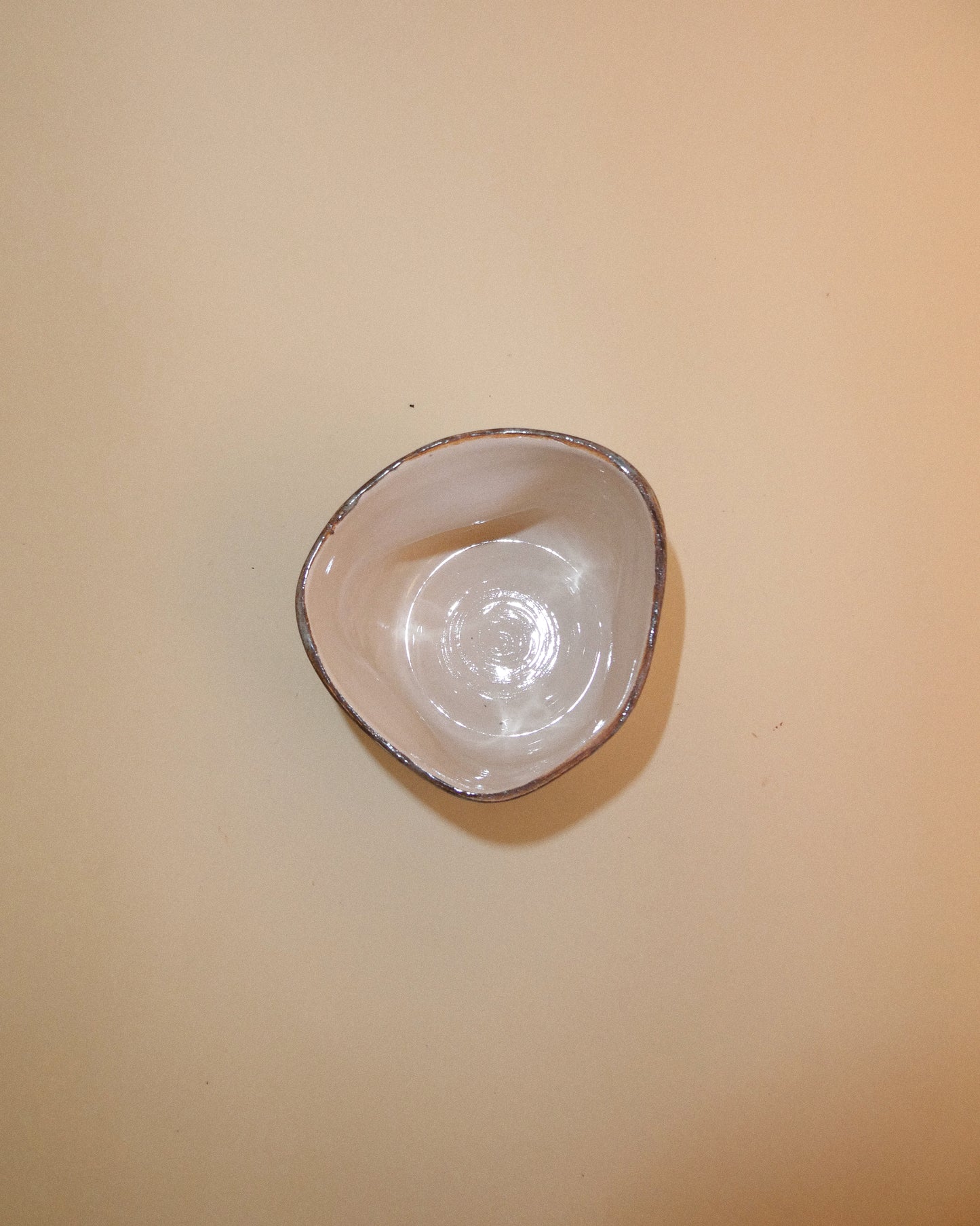 Mini portavelas decorativo cerámica irregular